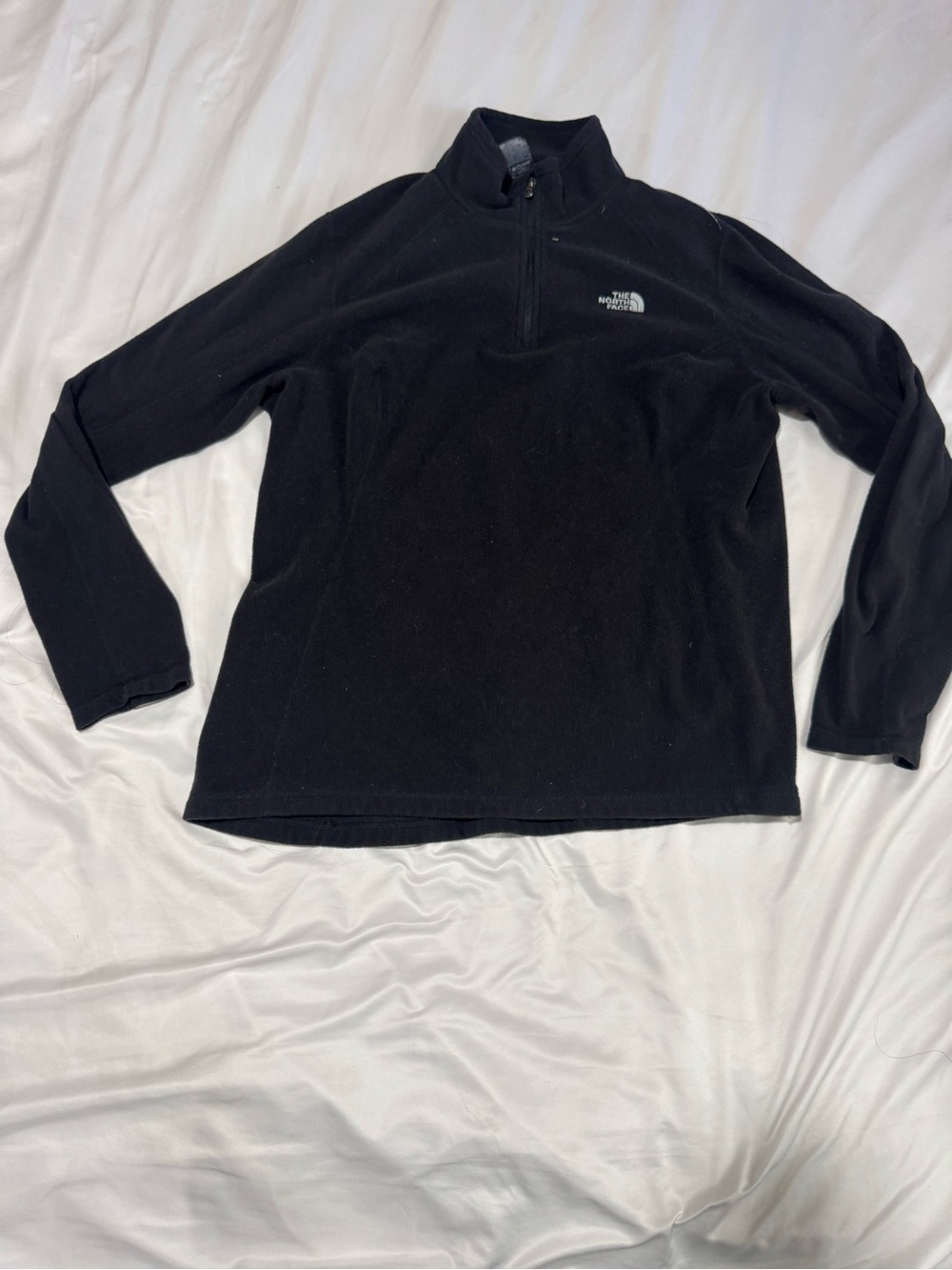 The North Face Black Zip-Up Fleece Pullover